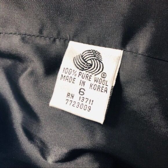 Vintage Dark Academia Plaid Blazer 100% Pure Wool Valerie Stevens - Picture 5 of 8